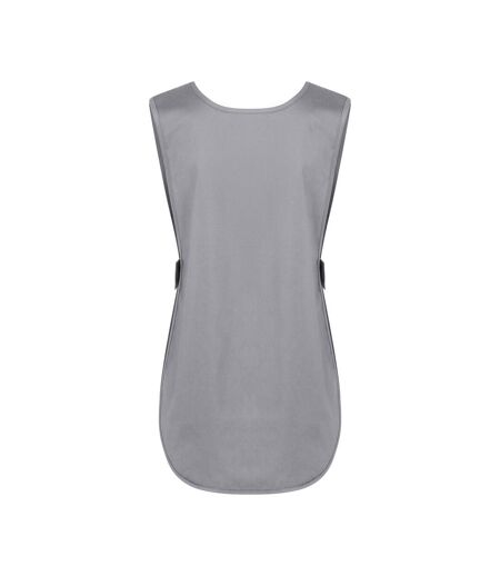 Womens/ladies Essential Pull Over Work Tunic Platinum Grey Karlowsky