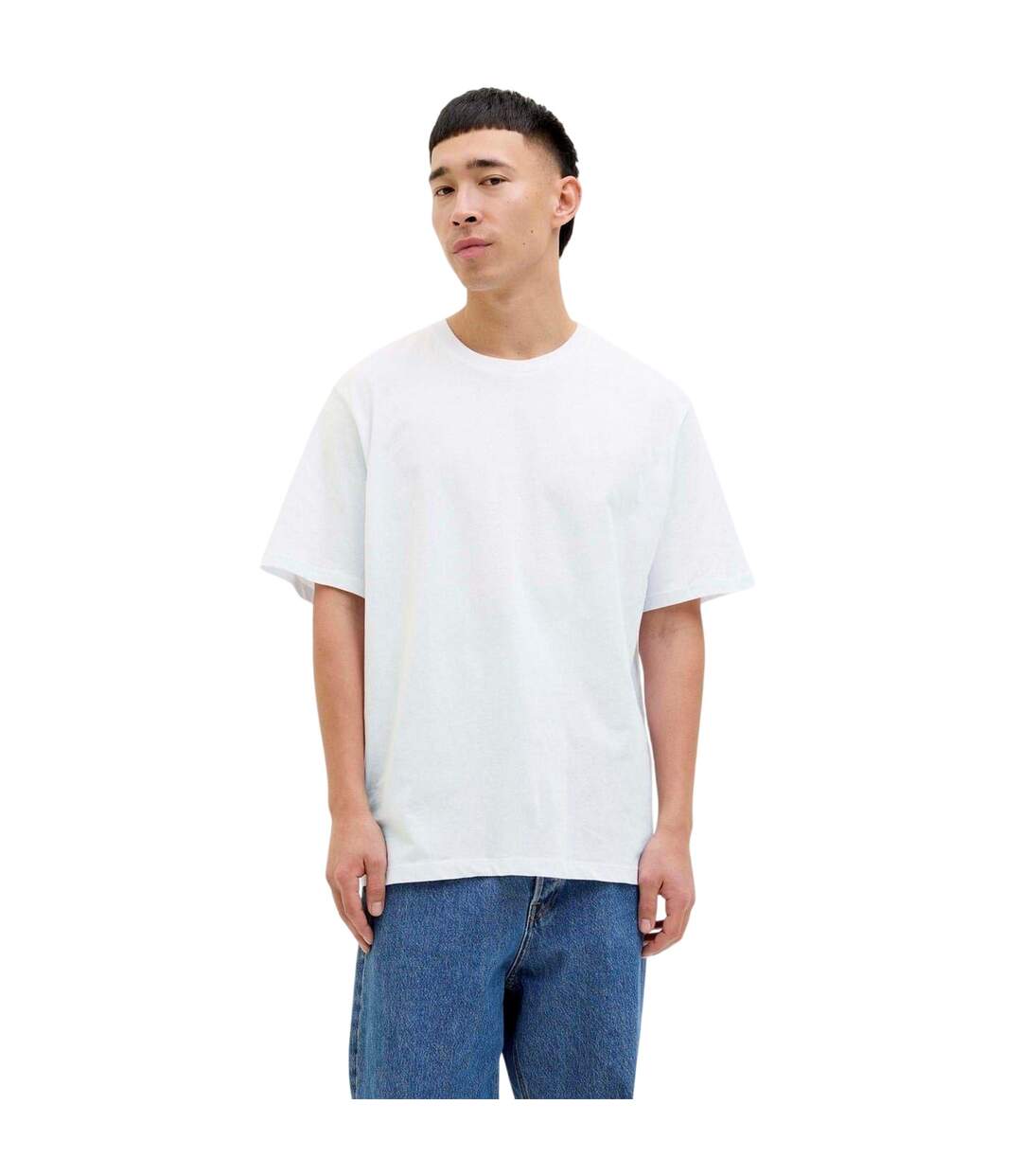 Pack Of 5  Mens Loose Fit T-shirt  White Grey Black Jack And Jones-2