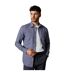 Mens mini grid check long-sleeved shirt navy Burton