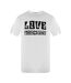Mens Logo Premium Cotton T-shirt White Love Moschino-1