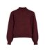 Pull bordeaux femme vila monica-1