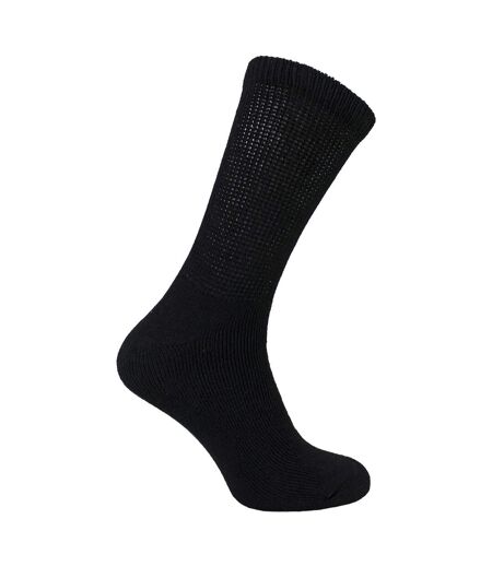 6 Pairs Mens Cotton Diabetic Socks - Soft Non Binding Everyday Comfort Socks