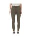 Pantalon Kaki Marron Femme Meva - M-L32