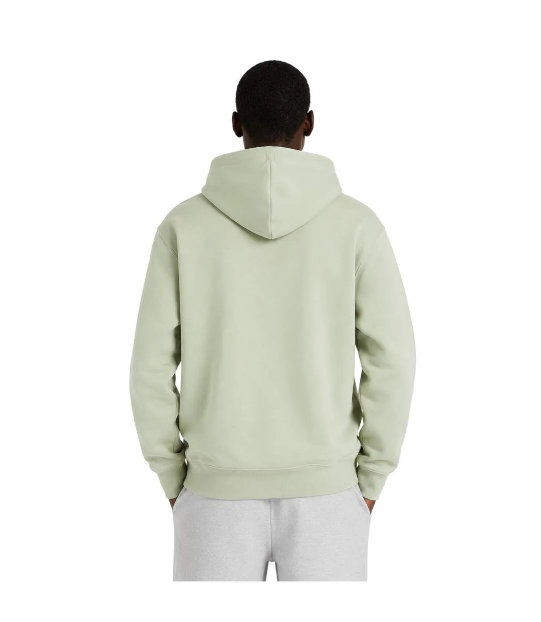Mens Regular Long-sleeved Hoodie Sage Green New Balance-2