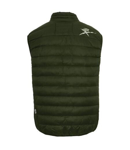 Veste Sans Manches Motif/style Logo Homme Vert Plein Sport