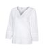 Blouse Décontractée Manches ¾ Motif/style Broderie Femme Blanc Broderie Mountain Warehouse-4