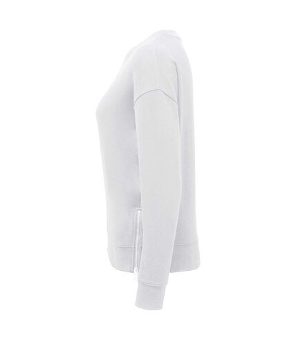 TriDri Womens/Ladies Recycled Zipped Sweatshirt (White)