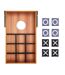Baggy mdf double sided board game one size wood MidOcean-2