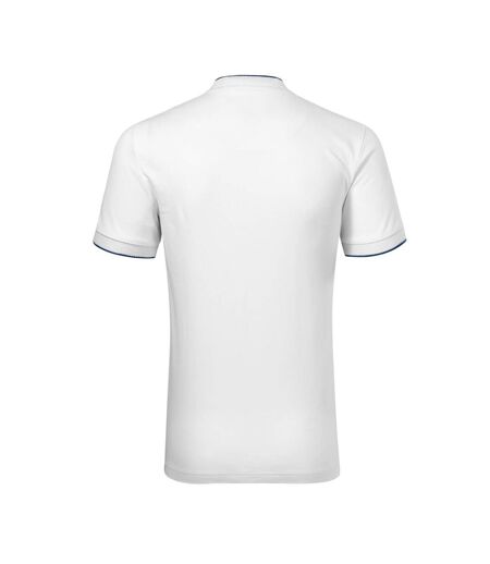 Polo Motif/style Losange Premium Homme Blanc Malfini