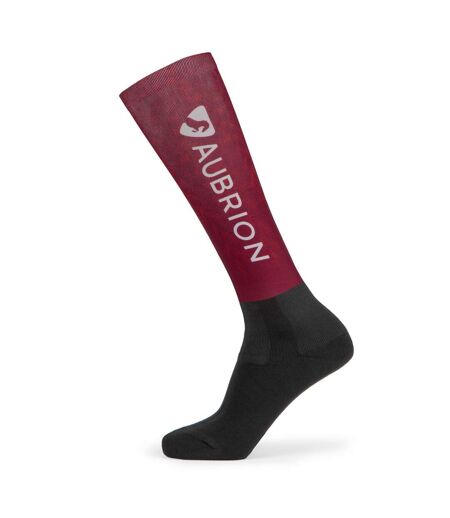 Aubrion Unisex Adult Hyde Park Leaf Knee High Socks (Red) - UTER1841
