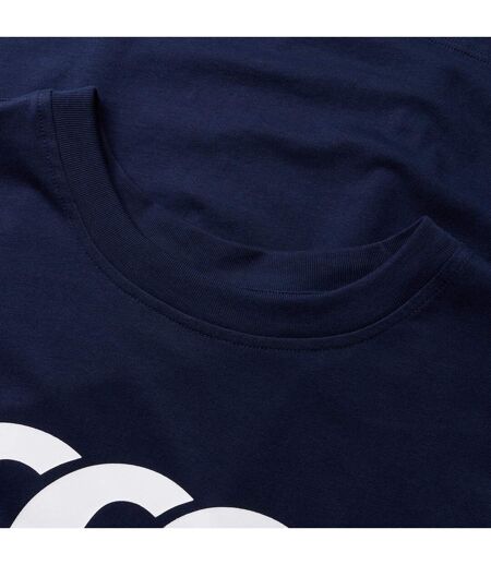 Mens Logo Organic Cotton T-shirt Navy Canterbury