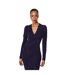 Womens/ladies brillo abstract midi dress blue Principles