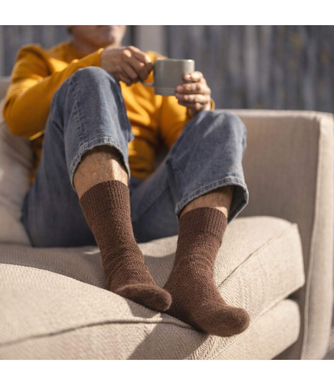 Gentle Grip – Lot De 3 Chaussettes Homme Laine Randonnée Chaudes Rembourrées-4