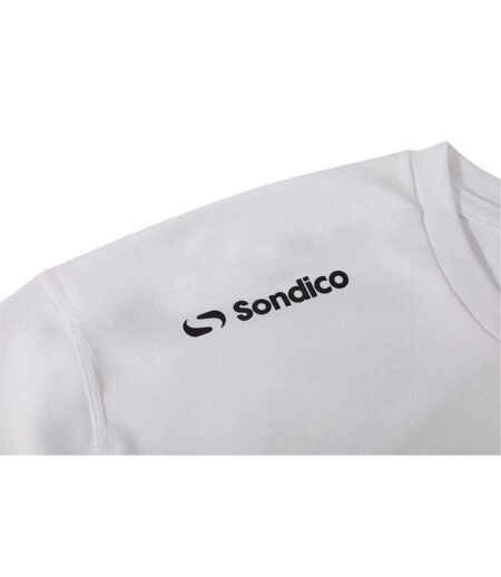 Haut Thermique Manches Longues Motif/style Central Homme Blanc Sondico