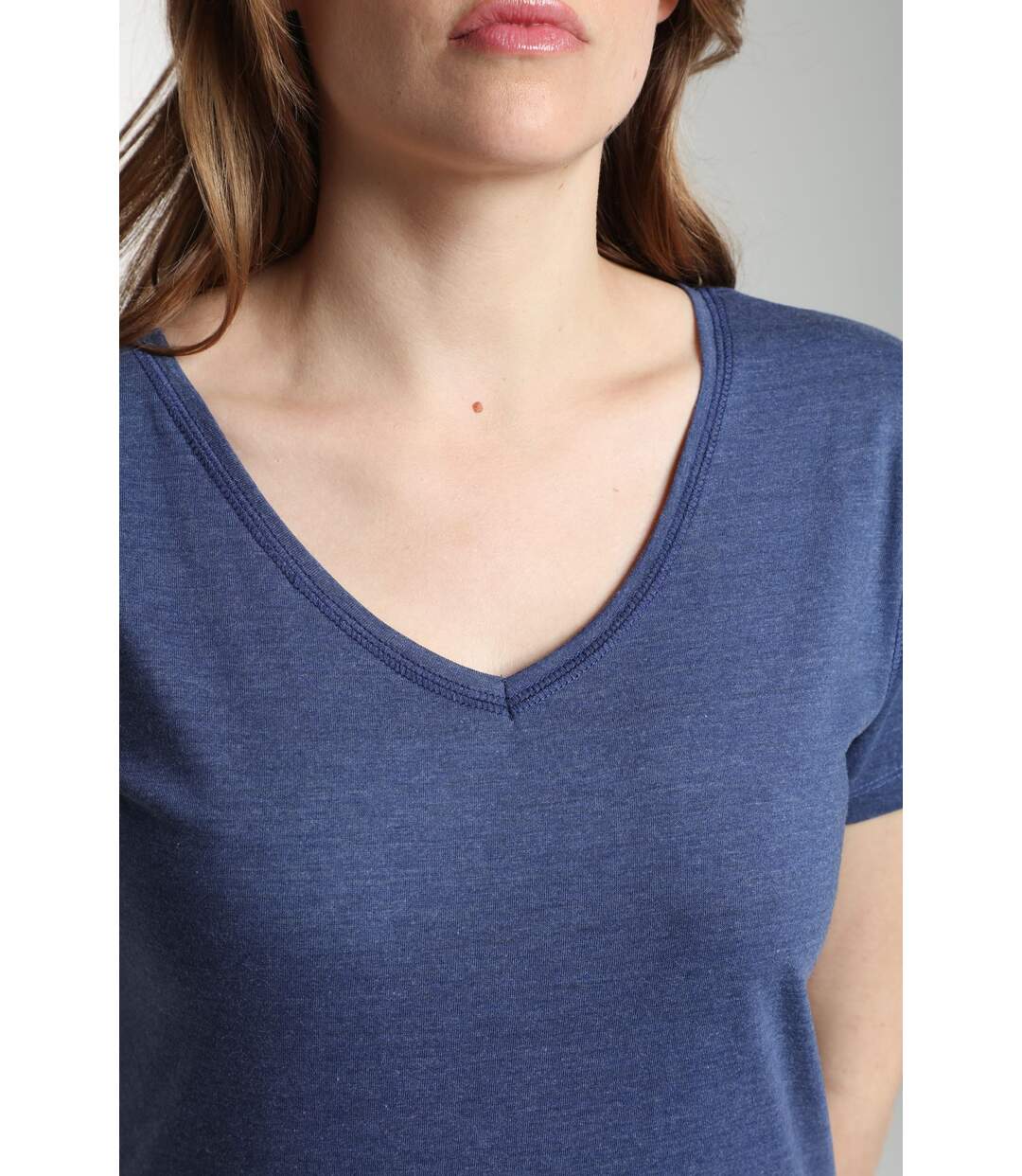 Tee shirt col v manches courtes femme Maddy Twilight  | Gerard Pasquier-5