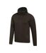 Mens hike active full zip hoodie dark khaki Mountain Warehouse