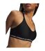 Womens/ladies Low Impact Sports Bra Black White Under Armour-3
