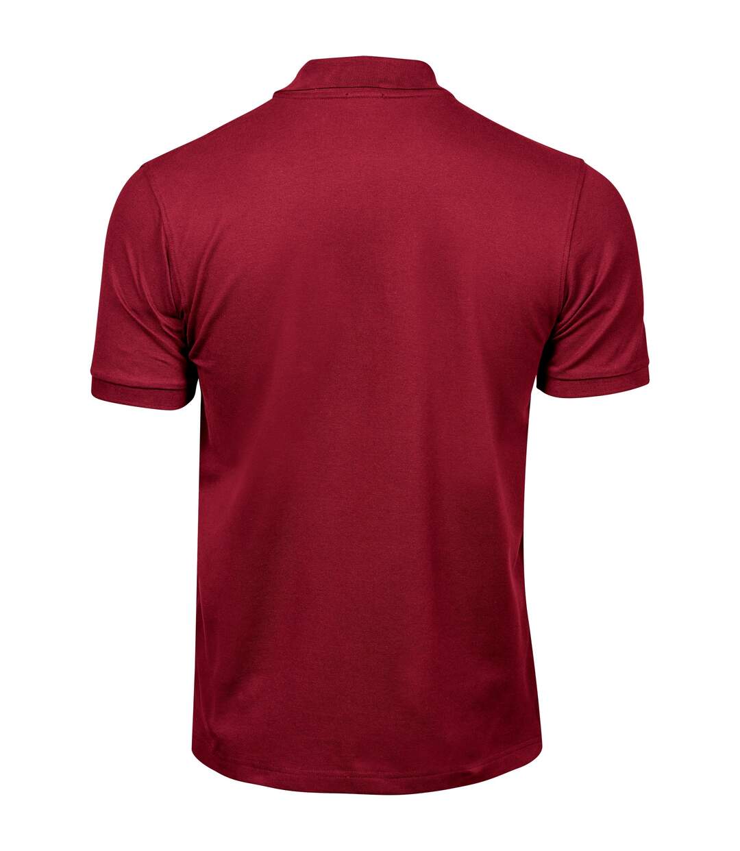 Mens Luxury Stretch Polo Shirt Deep Red Tee Jays-2