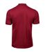 Mens Luxury Stretch Polo Shirt Deep Red Tee Jays-2
