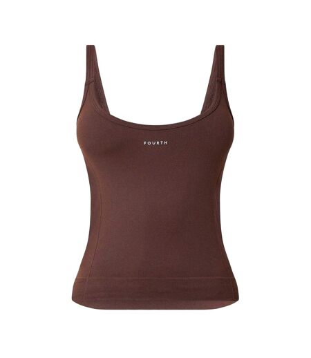 Womens/ladies Vest Top Chocolate 4th & Reckless