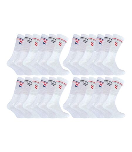 Lot de 24 paires de chaussettes de sport classiques pour hommes