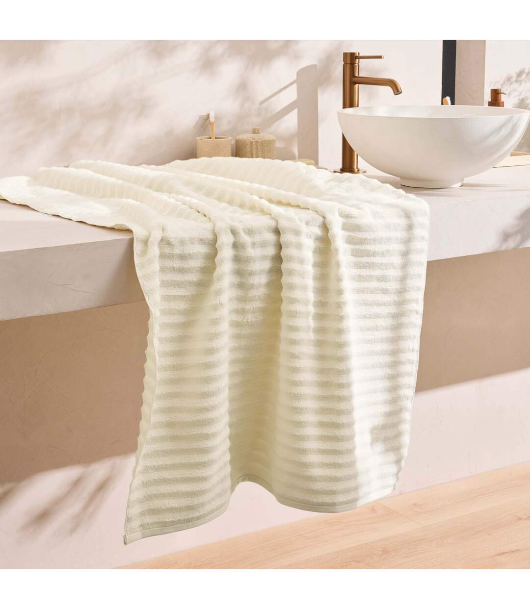 Drap de Bain Maya 90x150cm Ivoire-4