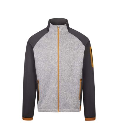 Mens at300 foxearth full zip fleece jacket grey marl Trespass