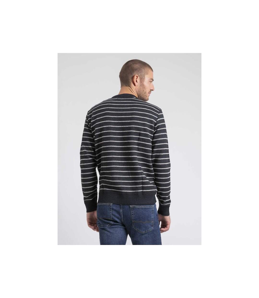 Pull col rond rayures LIMUTIL-2