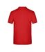 Polo Motif/style Uni Homme Rouge Blanc James And Nicholson-2