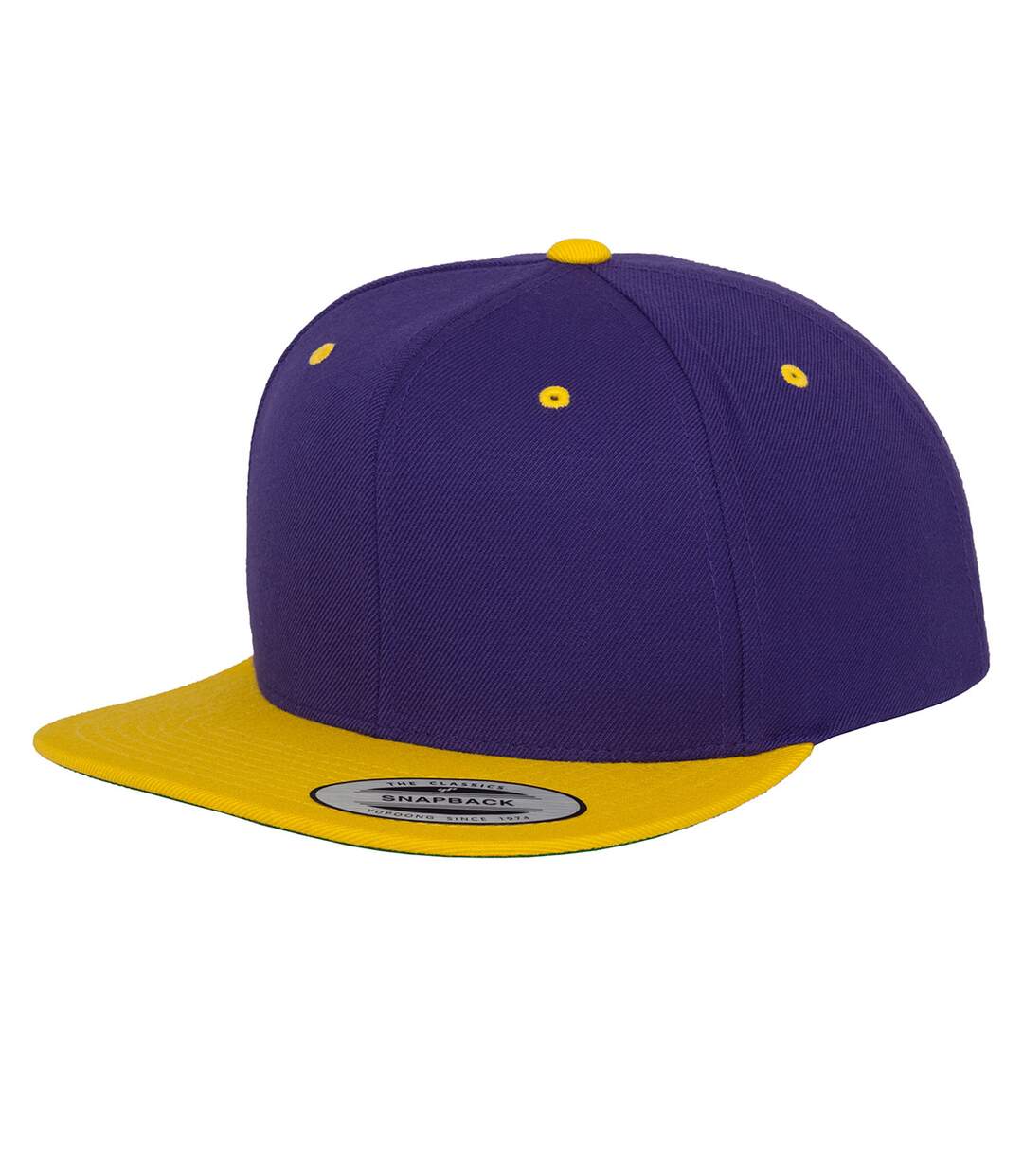 Casquette Ajustable Classic Violet Jaune Or Yupoong-1