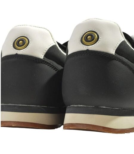 Baskets Diego Homme Noir Blanc Lambretta