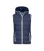 Veste Sans Manches Maritime Homme Bleu Marine Blanc James And Nicholson-1