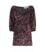 Womens/ladies Sequins V Neck Party Mini Dress Multicoloured AmyLynn-1