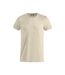 Clique Mens Basic T-Shirt (Light Khaki) - UTUB670