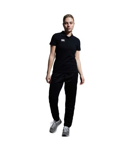 Womens/ladies Waimak Polo Shirt Black Canterbury