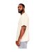Mens Core Ringspun Cotton Oversized T-shirt Ecru Casual Classics-3