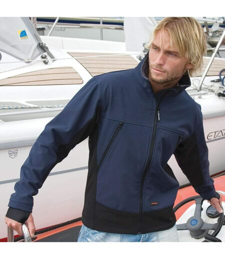 Veste Imperméable Coupe-vent Homme Bleu Marine Noir Result