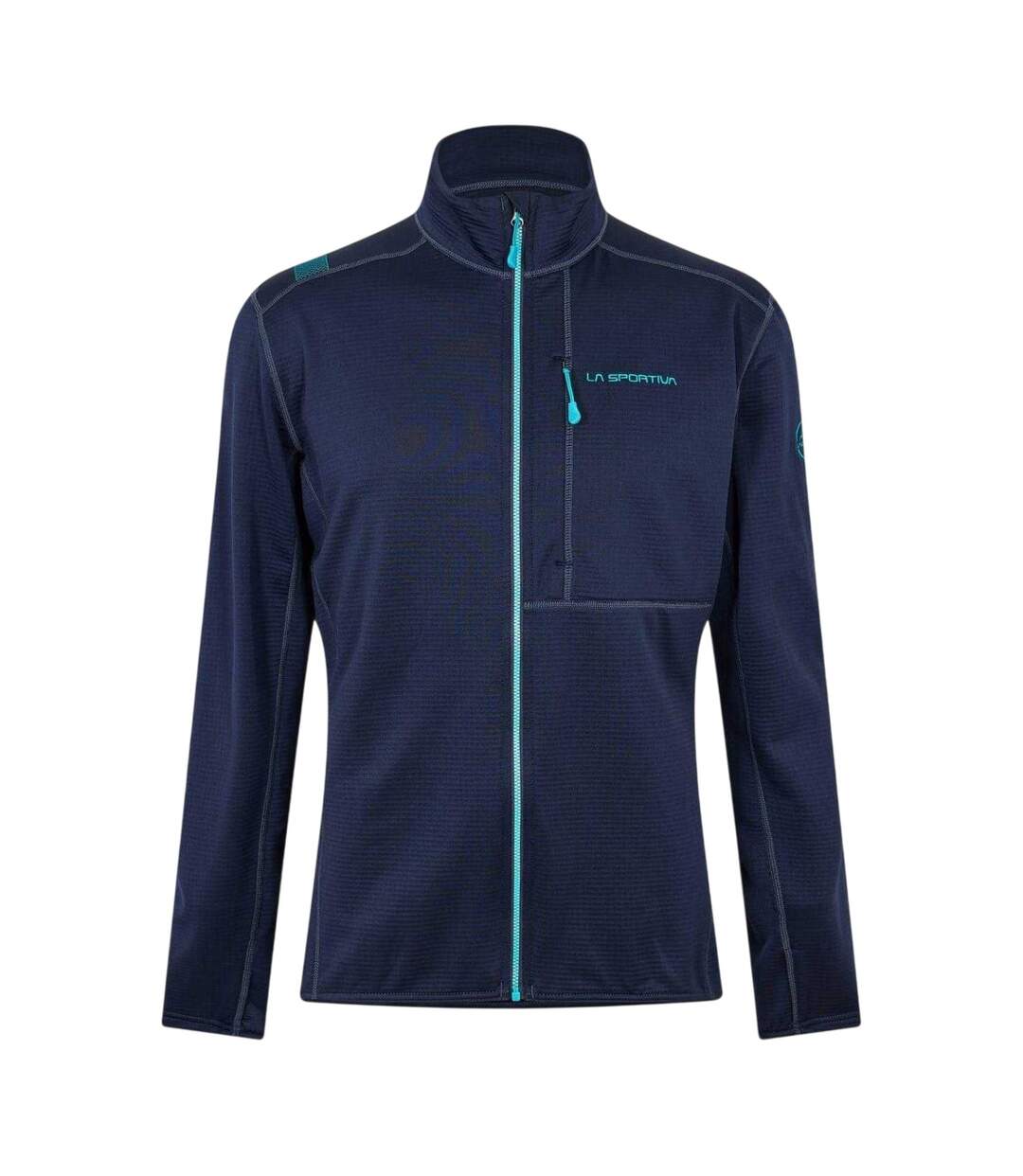 Mens Patterned Fleece Jacket Deep Sea La Sportiva-2