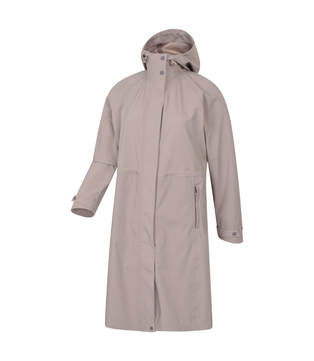 Womens/ladies jade waterproof lightweight long raincoat taupe Animal-3