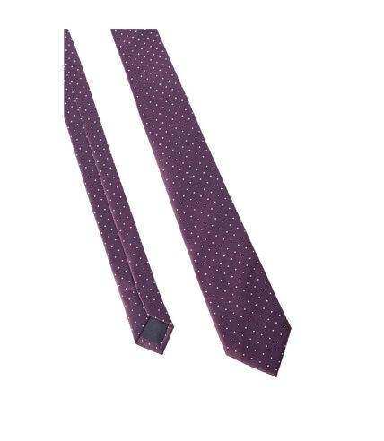 Mens spotted tie one size burgundy Burton