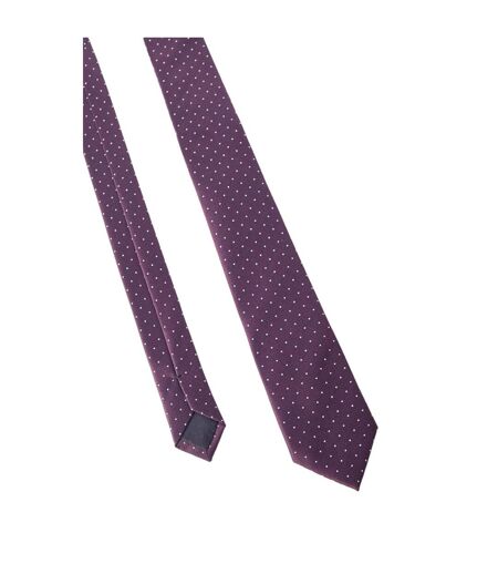 Mens spotted tie one size burgundy Burton