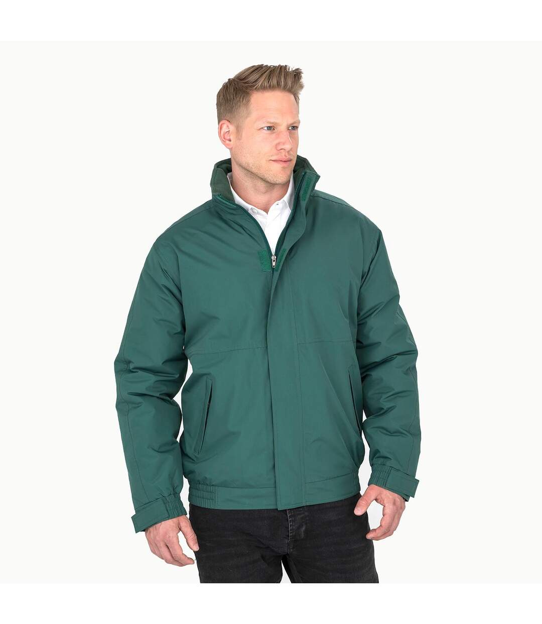 Core Veste Imperméable Coupe-vent Homme Vert Bouteille Result-1