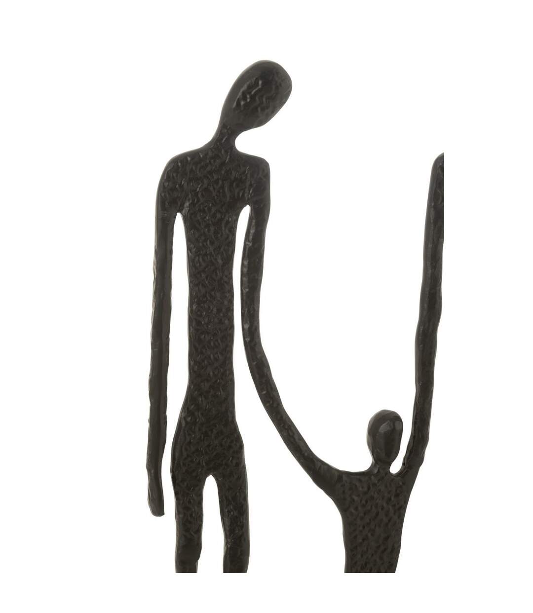Statue Famille en Métal Ensemble 122cm Noir-3