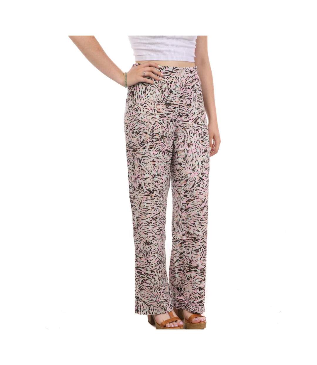 Pantalon Rose/Turquoise Femme Vero Moda Easy - M