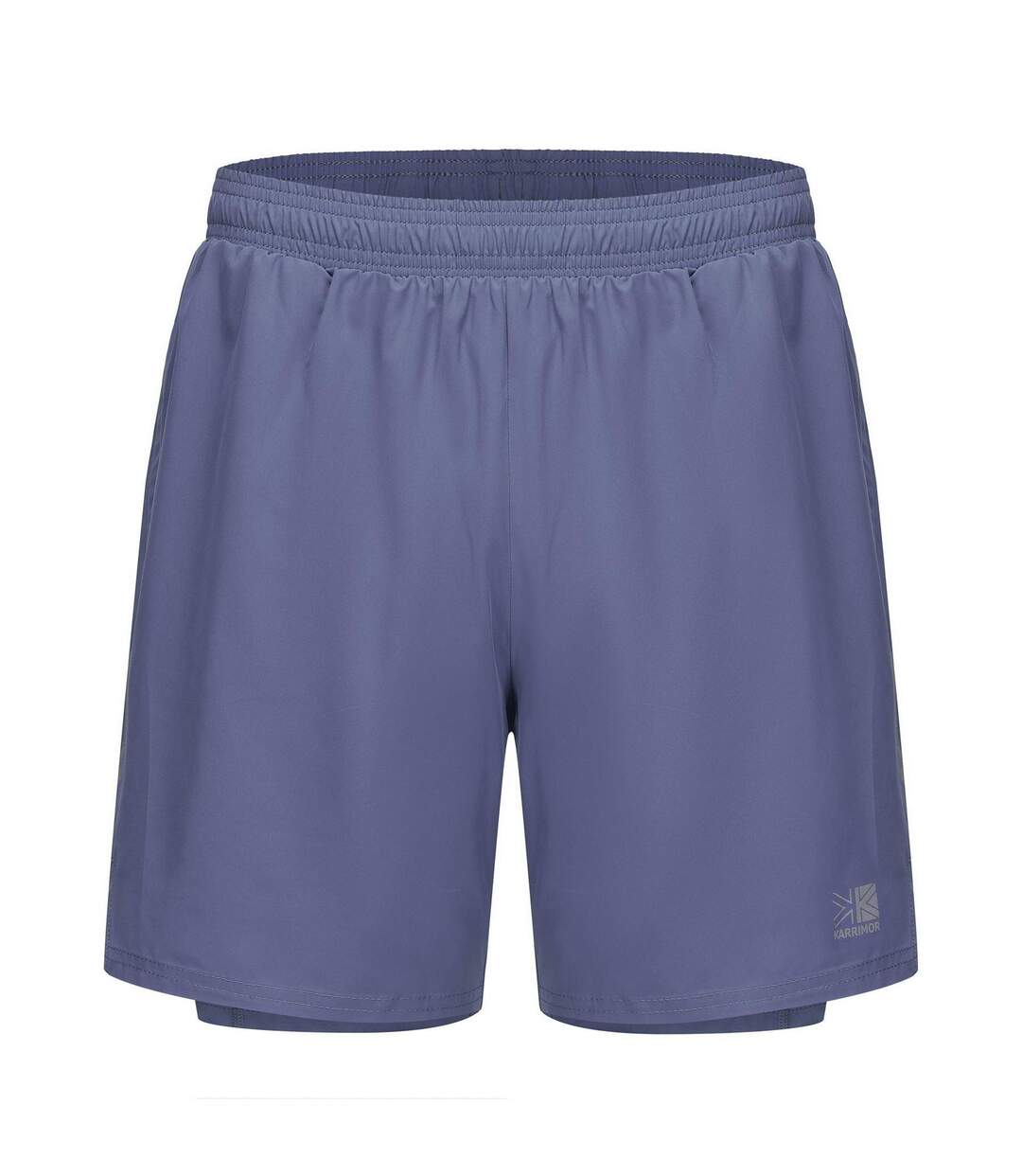 Mens 2 In 1 Running Shorts Baja Blue Karrimor-1