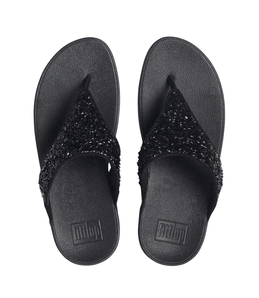 Sandales À Talons Compensés Lulu Summerfoil Femme Noir FitFlop-3