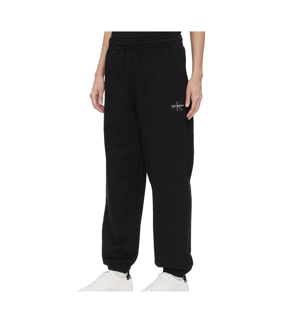Jogging noir femme calvin klein jeans monologo-1