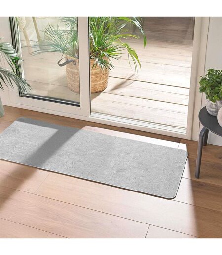 Tapis Tissé Velours Carpetuni 45x120cm Gris