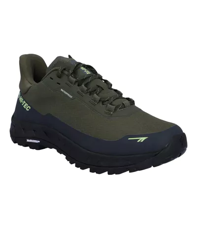 Bottines De Randonnée Altitude Lite Homme Vert Kaki Foncé Charbon Hi-Tec