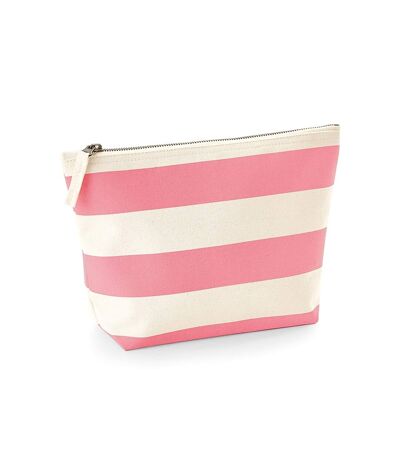 Westford Mill Nautical Accessory Bag (Natural/Pink) (One Size) - UTPC3654